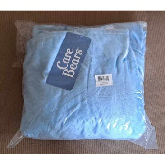 New Grumpy Bear Plush Fleece Throw Gift Blanket Sleeves Care Bears Adult Robe - Picture 3 of 3